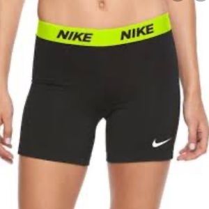 SOLD✨Black & Neon Green Nike Shorts